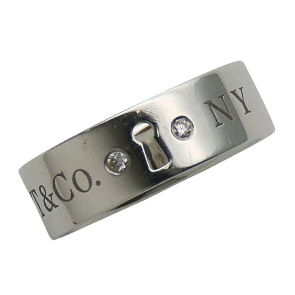 TIFFANY & CO. Silver Diamond Ring